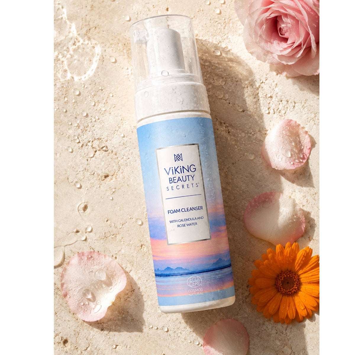 Viking Beauty Secrets Foam Cleanser with Calendula and Rose Water 150ml