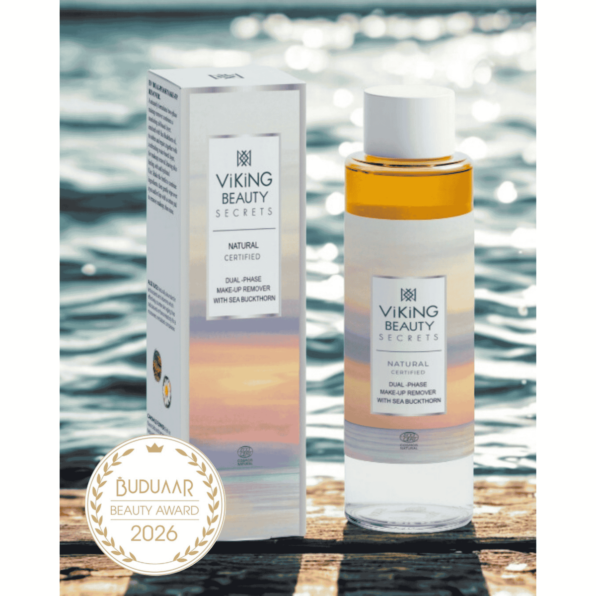 VIKING BEAUTY SECRETS Dual-Phase Makeup Remover with Sea Buckthorn Oil 100ml